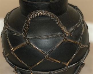 Med Pottery/Weave Decor Vase		
