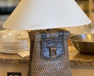 Ceramic Satchel Lamp		
