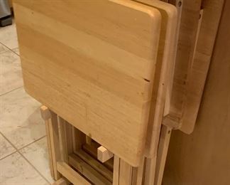 4pc natural Wood TV Stands set		
