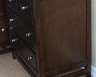 1 Contemporary Dark Wood Nightstand #2	28x27x18in	HxWxD
