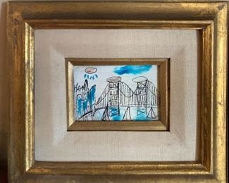 *Original art* Cory Bridge & Sailboats		
