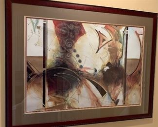 LG Abstract Print Framed	43x57in	
