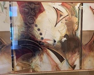 LG Abstract Print Framed	43x57in	
