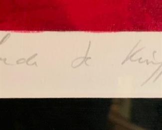 *Signed* Linda Le Kinff Chorale Print Numbered		
