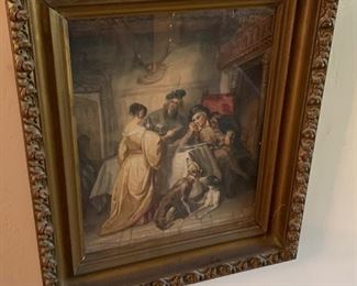 Antique Framed Litho