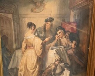 Antique Framed Litho