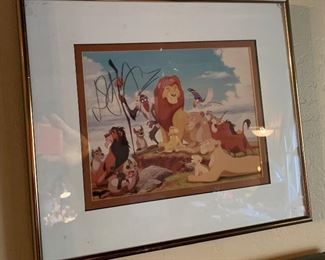 *Signed* Lion King Elton John Animation Cel		
Disney