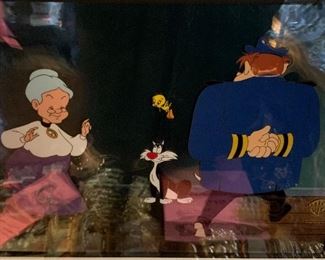 Warner Bros Sylvester & Tweety Animation Cel		

