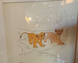 Lion King Disney Animation Cel Ron Davis		
