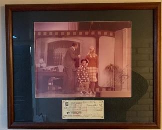 *Signed* Donald O’Connor Check/Photo Carol Burnett Show		
