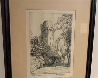 *Signed* Castle Print Juanita Harvey		
