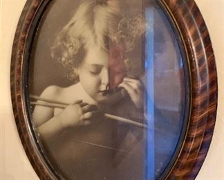 Oval Frame Cherub Print #2