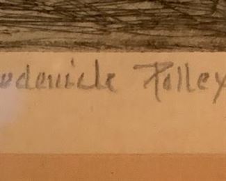 *Signed* Frederick Polley print Village		
