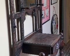 Antique Carved Wood Hall Stand	79x36x16in	HxWxD
