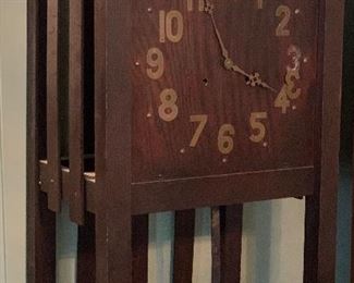 Arts & Crafts Style Grandfather Clock	72x18x13in	HxWxD
