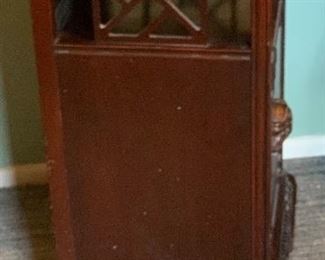 Asian Faux Bamboo Nightstand	29x16x13	HxWxD

