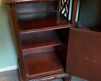 Asian Faux Bamboo Nightstand	29x16x13	HxWxD
