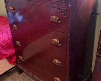 Asian Faux Bamboo Dresser	56x37x19.5	HxWxD
