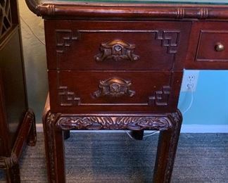 Asian Faux Bamboo Desk/Vanity	31x52x20in	HxWxD
