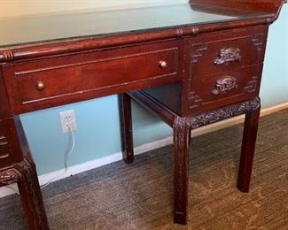 Asian Faux Bamboo Desk/Vanity	31x52x20in	HxWxD
