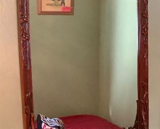 Asian Faux Bamboo Mirror	38 x 26in	
