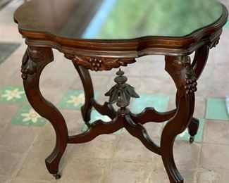 Ornate Carved Accent Table	39 x 32 x 23	HxWxD
