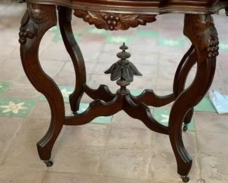Ornate Carved Accent Table	39 x 32 x 23	HxWxD
