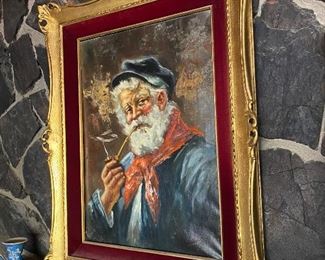 Antonio Basile original oil on canvas		
