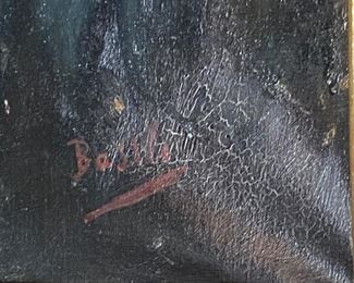 Antonio Basile original oil on canvas		
