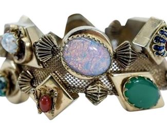 5. Silver Slider Vintage Charm Bracelet