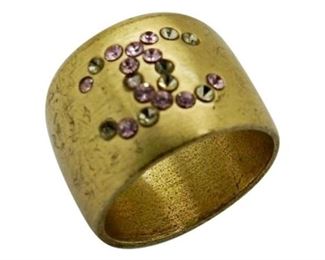1. Chanel Vintage Ring With Pink Gemstones