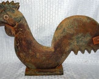 Iron Rooster Windmill Weight