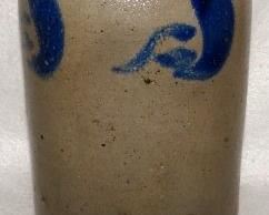 Early Pennsylvania Blue Decorated Crock