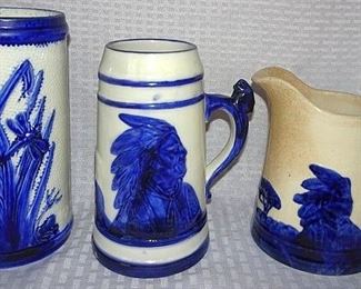 Old Blue & White Sleepy Eye Pottery