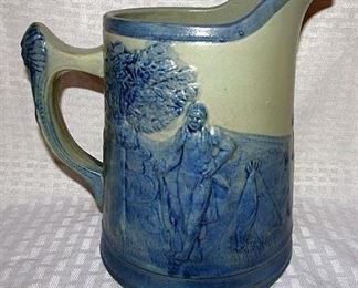 Rare Sleepy Eye Standing Indian Pitcher