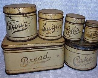Child's Tin Cannister Set