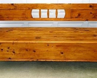 Pine Lift Top Bench