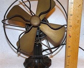Rare "Polar Cub" Brass Blade 8" Fan