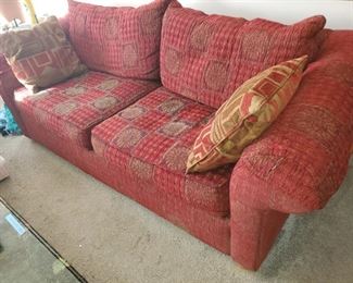 A Big Red Comfy Couch