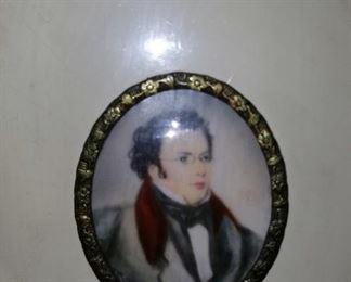 antique miniture portrait