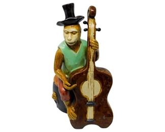 61. Ceramic Monkey with Cello
