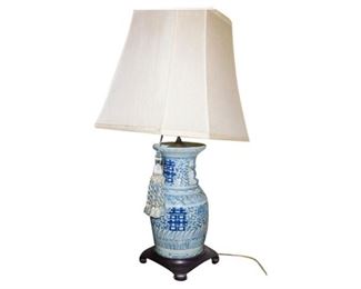 87. Ceramic Asiatic Lamp