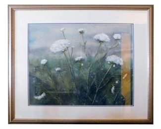 104. Framed Flower Painting