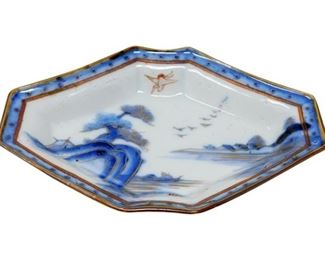 111. Asiatic Decorative Plate and Stand