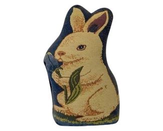 171. Antique Rabbit Crossstitch Pillow