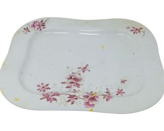 195. Antique Porcelain Serving Plate