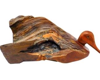 232. Driftwood Carved Duck