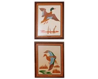 284. Two 2 Paintings of Mallards