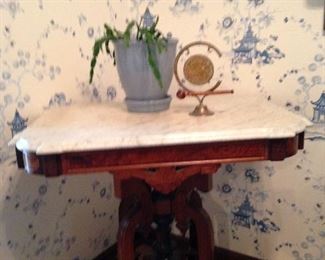 Victorian marble topped table