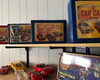 Car Case with 24 matchbox cars (like new)